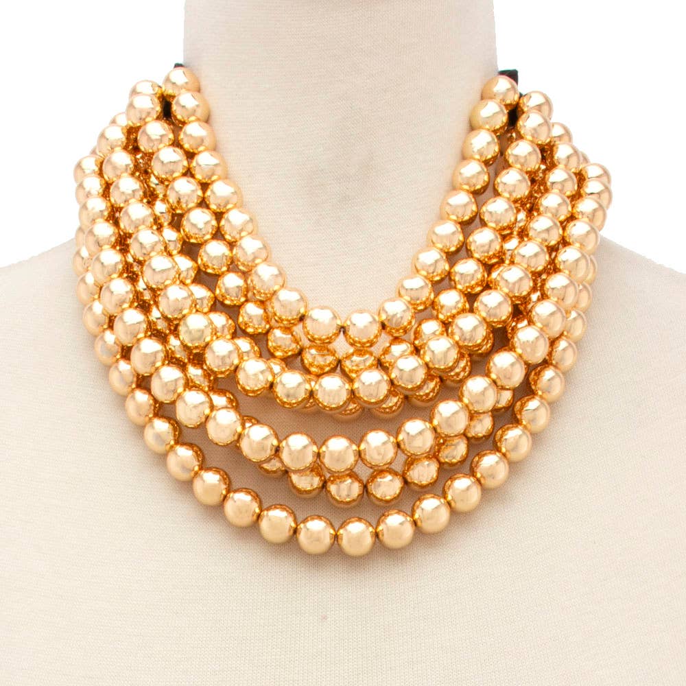 *Best* New Chunky Beaded Layered Magnetic Necklace