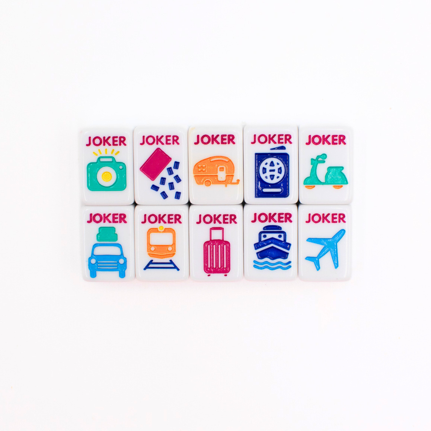 MINI TRAVEL MAHJONG  |  Mini Anywhere Series  |  White