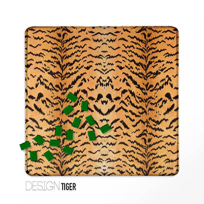 Mahjong Mat, Tortoise,Leopard,Tiger,Zebra, Boutique Monogram