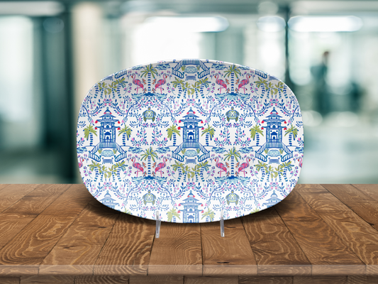 Colorful Chinoiserie Dinnerware Collection (Unbreakable and BPA-free)