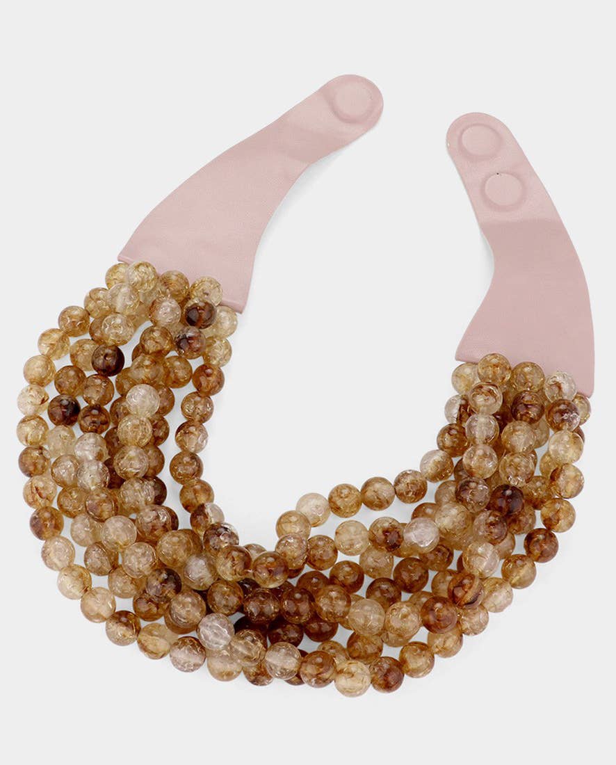 *Best* New Chunky Beaded Layered Magnetic Necklace