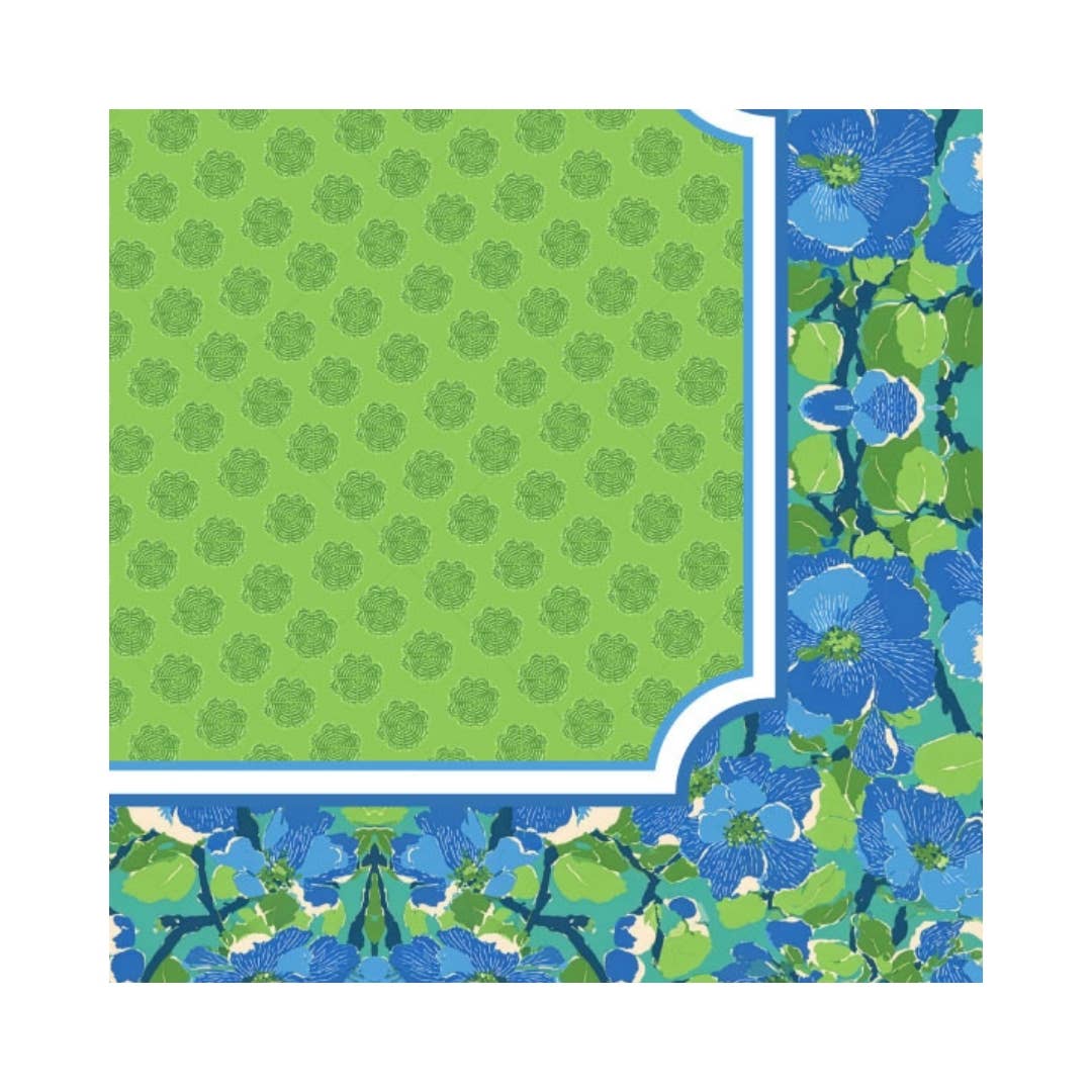 Palm Beach Collection Mahjong Mat | Pink, Blue Non-Neoprene