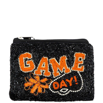 GAME DAY SEED BEAD COIN BAG, 60 0635