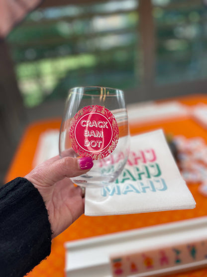 Mahjong Cocktail Napkins - 50-Pack | 5'' x 5'' folded Mahjon