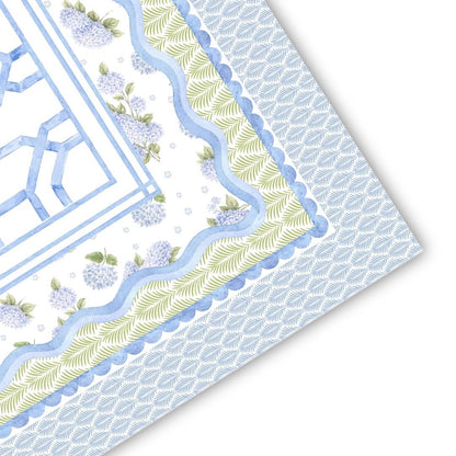 Hamptons Hydrangea Mahjong Mat