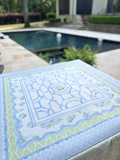 Hamptons Hydrangea Mahjong Mat