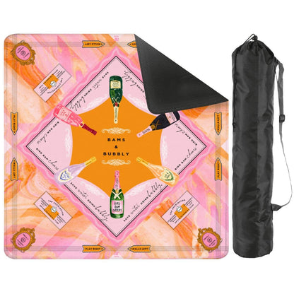 Bams & Bubbly Mahjong Mat | The Champagne & Mahj Collection
