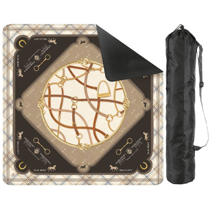 Saddles & Silk Mahjong Mat | The Equestrian Collection