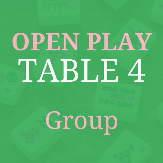 Open Play - Book a Table for a Group of up to 4 Players -Table 4