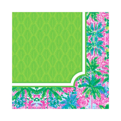 Palm Beach Collection Mahjong Mat | Pink, Blue Non-Neoprene