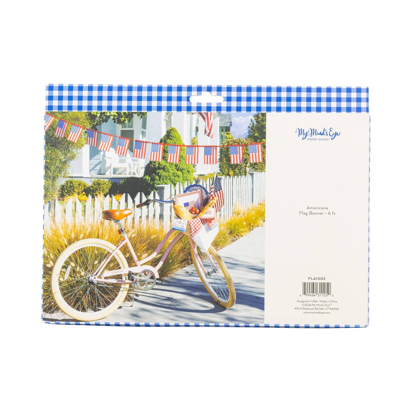 FLA1202 - Gingham Flag Banner