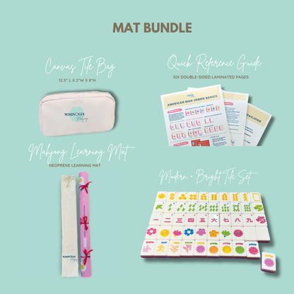 Heirloom Engraved Mahjong Tile Set - Modern + Bright Collection