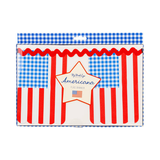 FLA1202 - Gingham Flag Banner