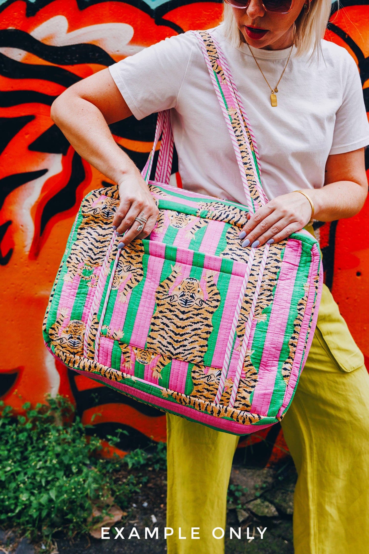 Quilted Duffle Bags | Block Print | Weekender Bag | Floral