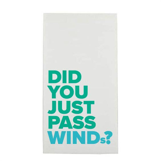DID YOU JUST PAST WINDs" MAHJONG GUEST TOWEL
