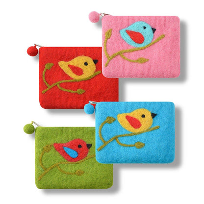 One Bird Design Coin Purse