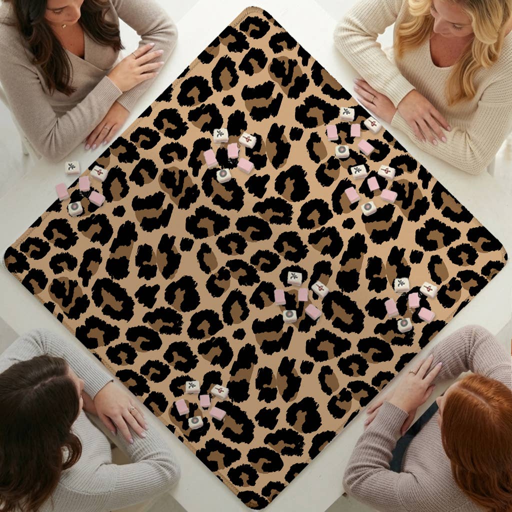 Mahjong Mat, Tortoise,Leopard,Tiger,Zebra, Boutique Monogram