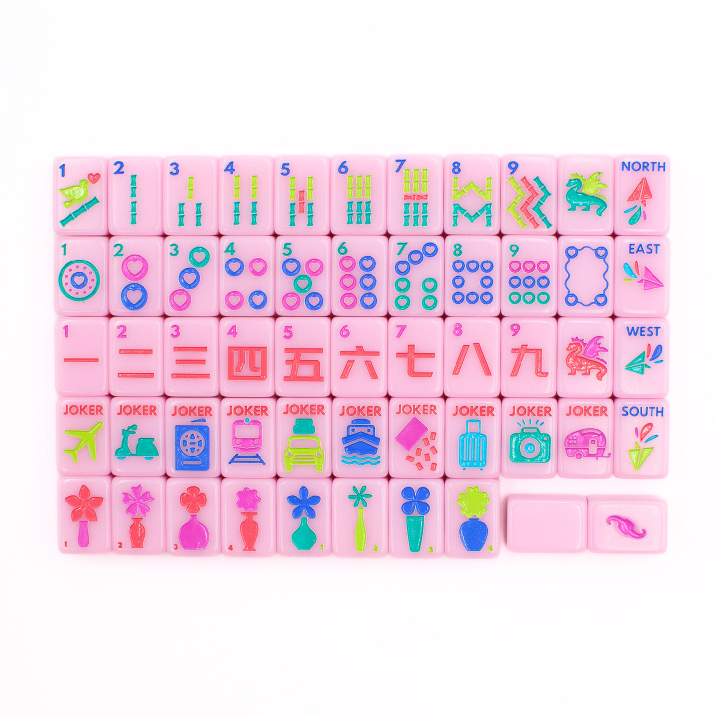 MINI TRAVEL MAHJONG  |  Mini Anywhere Series  |  Pink