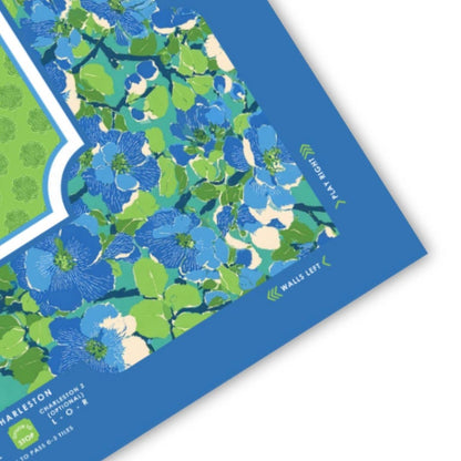 Palm Beach Collection Mahjong Mat | Pink, Blue Non-Neoprene