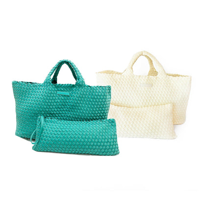 Woven Mahjong Carryall -Peace Love Mahjong