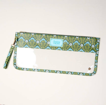 Mahjong Tile Keeper Pouch–Everbloom Forest Green