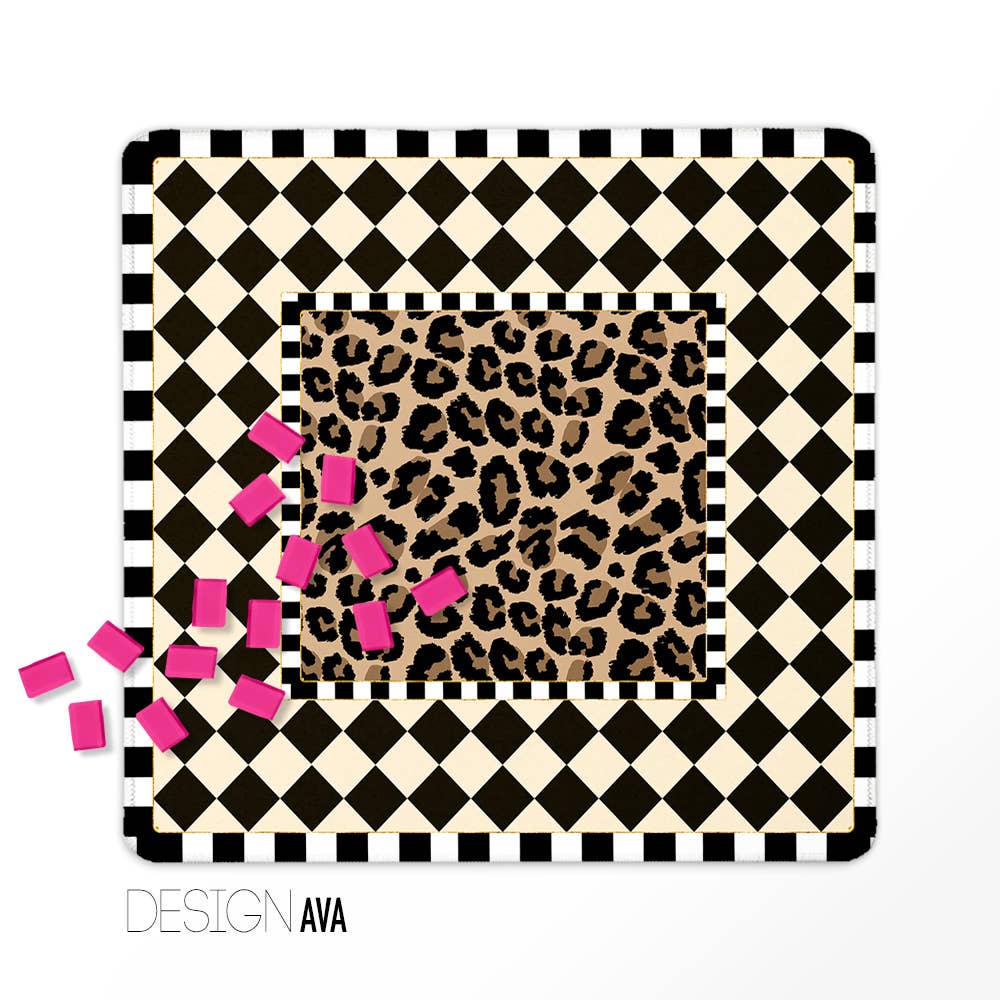 Mahjong Mat, Patel Flowers, Grand Millennial, Leopards
