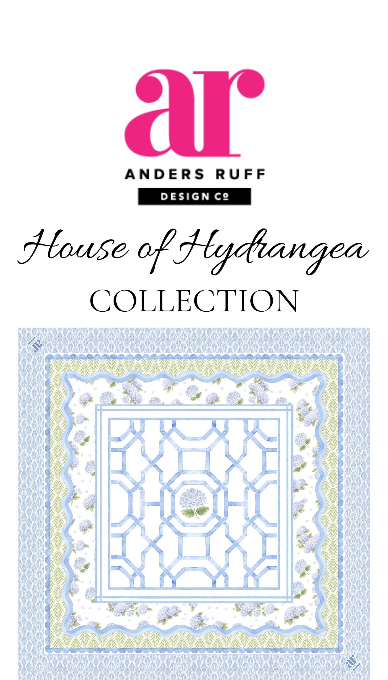 Hamptons Hydrangea Mahjong Mat