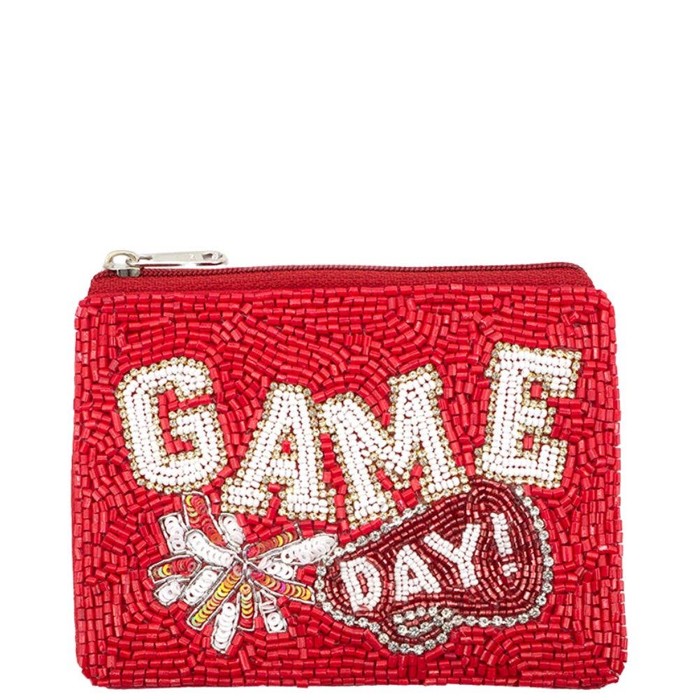 GAME DAY SEED BEAD COIN BAG, 60 0635