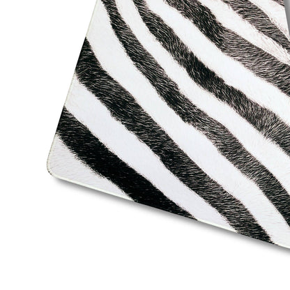 Zebra Noir Safari Club Collection 33" Premium Mahjong Mat