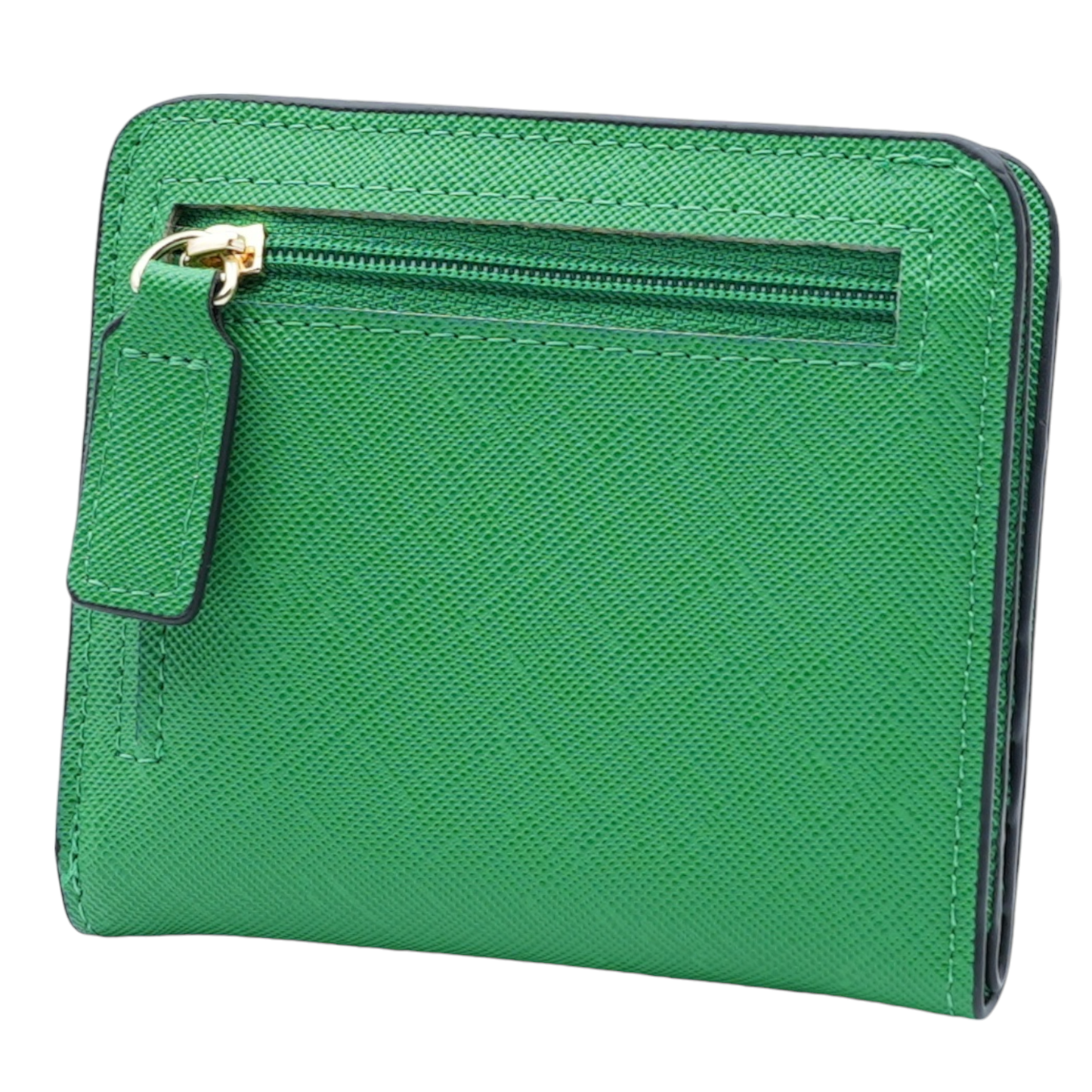 Women's Small Compact Bifold Luxury Wallet With Window ID