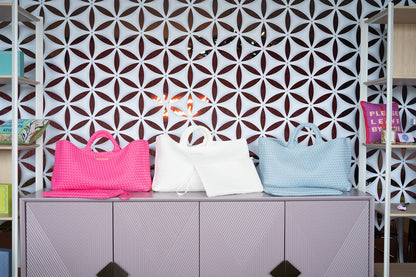 Woven Mahjong Carryall -Peace Love Mahjong