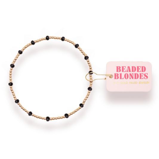 Black Dainty Poppi Bracelet