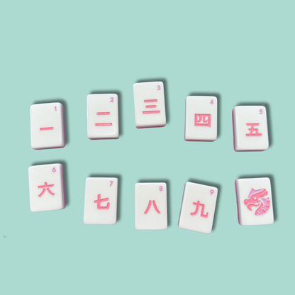 Heirloom Engraved Mahjong Tile Set - Modern + Bright Collection