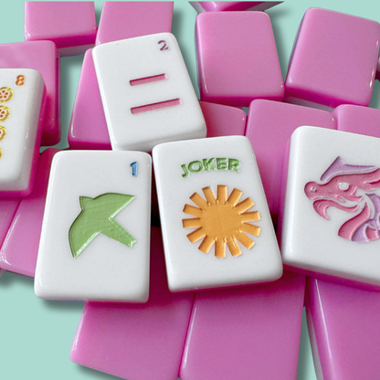 Heirloom Engraved Mahjong Tile Set - Modern + Bright Collection