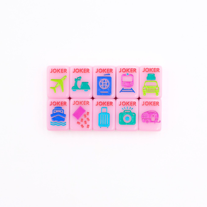 MINI TRAVEL MAHJONG  |  Mini Anywhere Series  |  Pink
