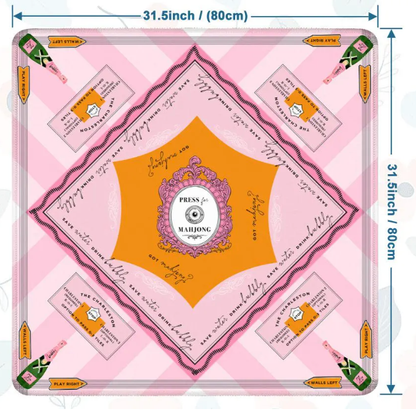 'Press for Mahjong' Mat | The Champagne & Mahj Collection