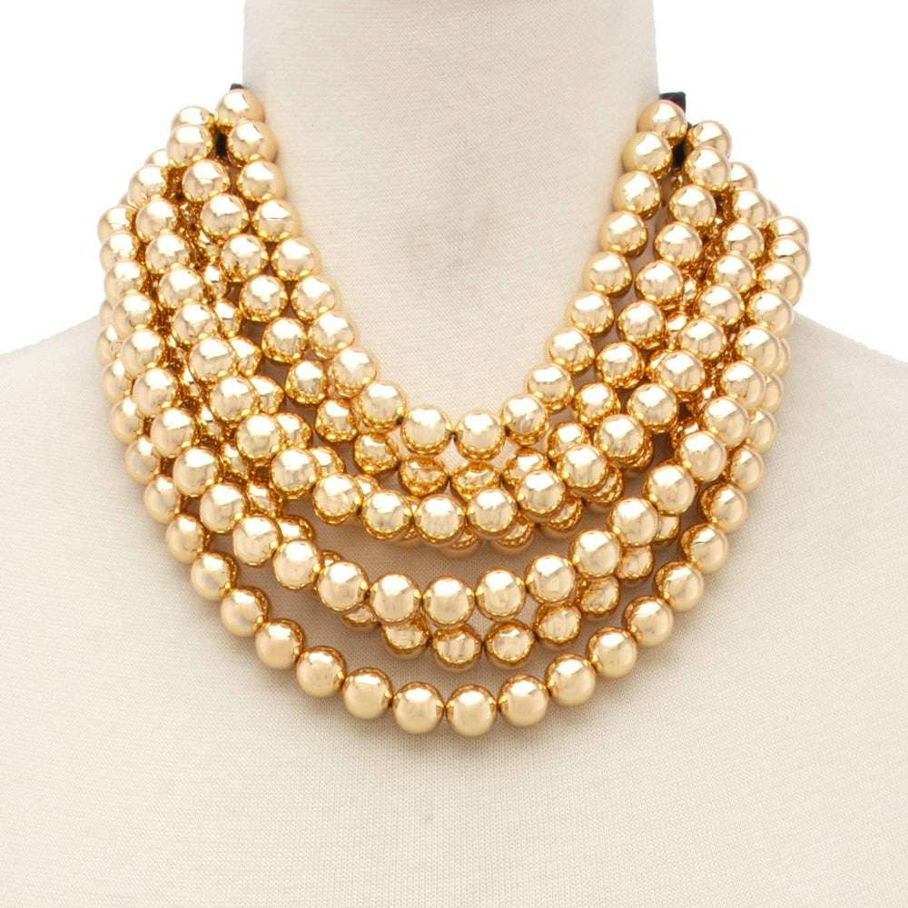 *Best* New Chunky Beaded Layered Magnetic Necklace