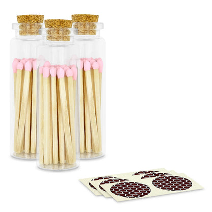 2" Matches + Small Bottle - Color of Your Choice + Strikers