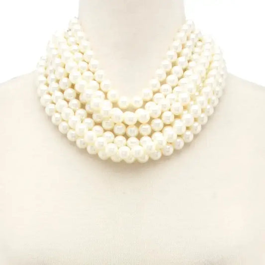 *Best* New Chunky Beaded Layered Magnetic Necklace