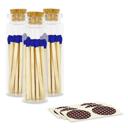2" Matches + Small Bottle - Color of Your Choice + Strikers