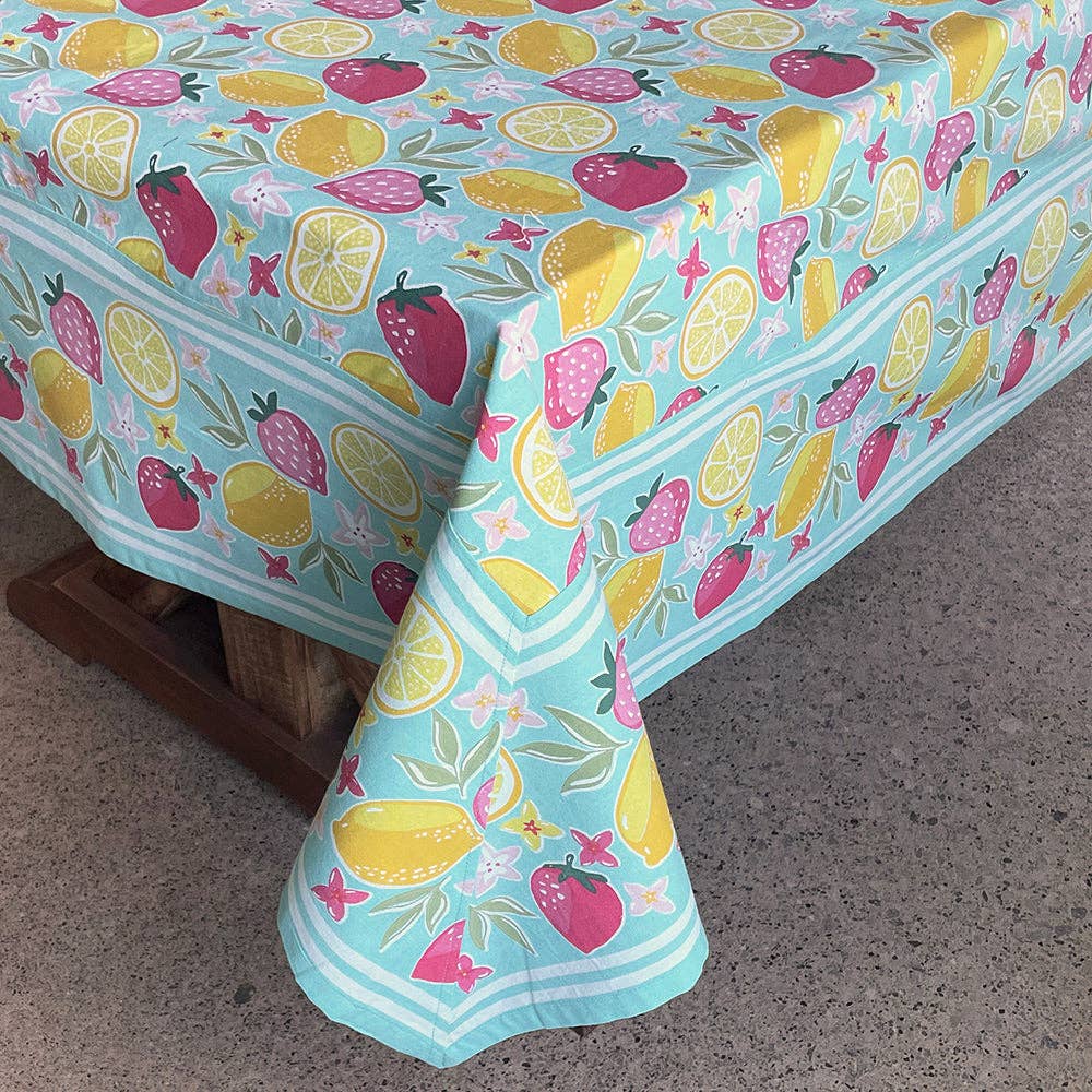 Strawberries and Lemon Tablecloth