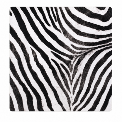 Zebra Noir Safari Club Collection 33" Premium Mahjong Mat
