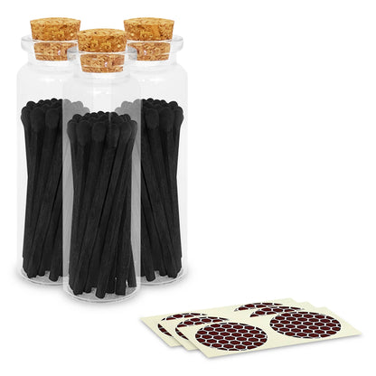 2" Matches + Small Bottle - Color of Your Choice + Strikers