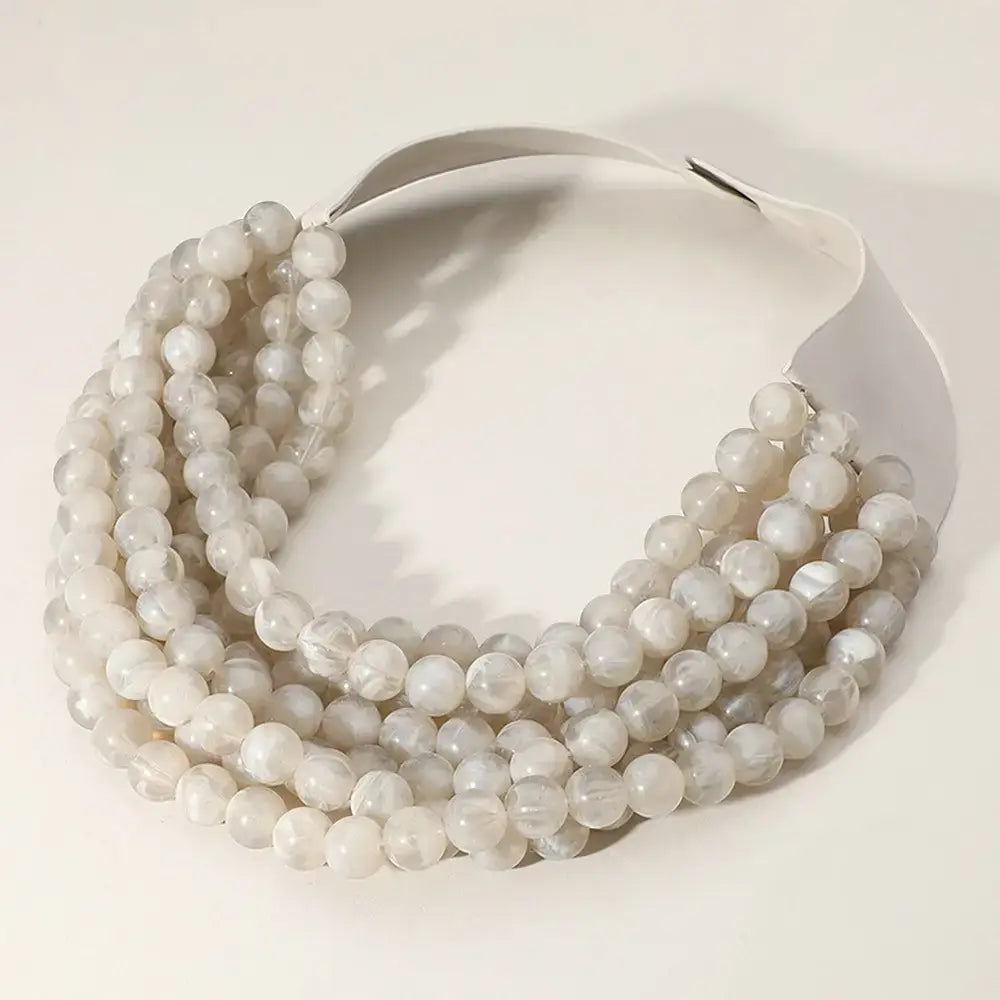 *Best* New Chunky Beaded Layered Magnetic Necklace