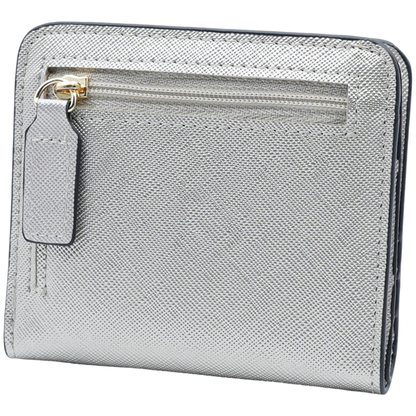 Women's Small Compact Bifold Luxury Wallet With Window ID