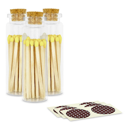 2" Matches + Small Bottle - Color of Your Choice + Strikers