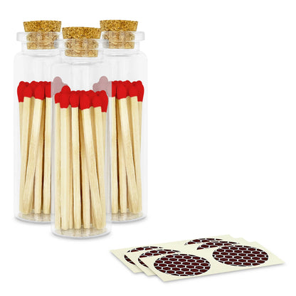 2" Matches + Small Bottle - Color of Your Choice + Strikers