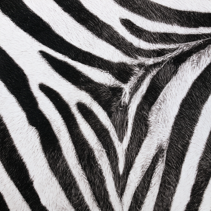 Zebra Noir Safari Club Collection 33" Premium Mahjong Mat