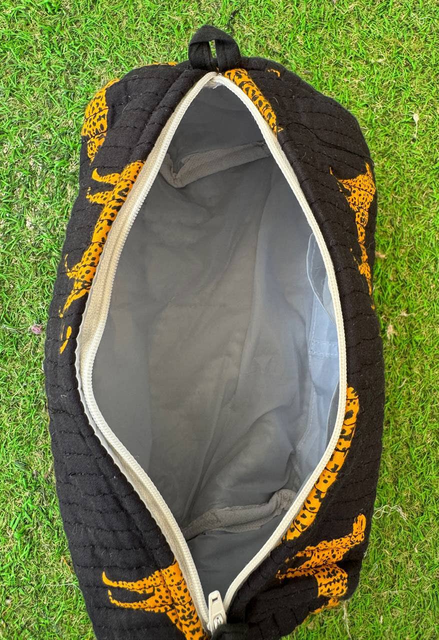 Tiger Printed Cosmetic Bag Quilted Cotton Bags Women's Bag