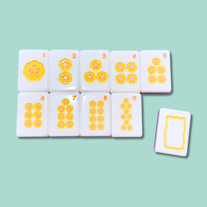 Heirloom Engraved Mahjong Tile Set - Modern + Bright Collection